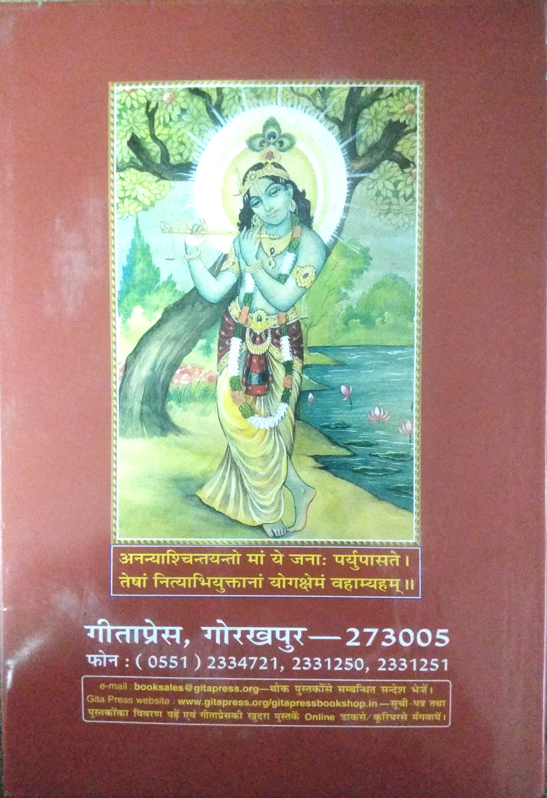 Shrimad-Bhagvad-Gita Tattva-Vivechani: HIndi-Tika Pachchhed, Anvay Sahit | King Size Jayadayal Goyandka | Code 2296-img2