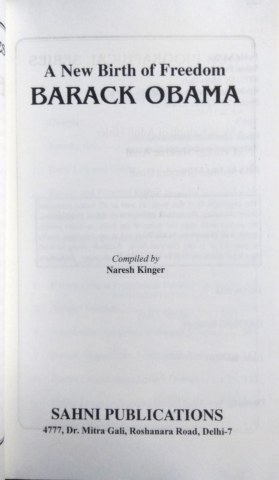 A New Birth of Freedom BARACK OBAMA-img1